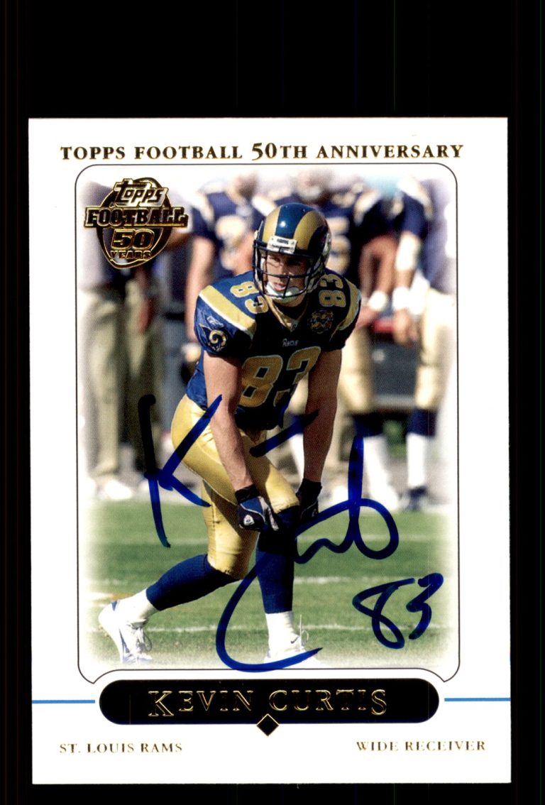 Signed Football Card Auto Kevin Curtis 2005 Topps #261 St. Louis Rams