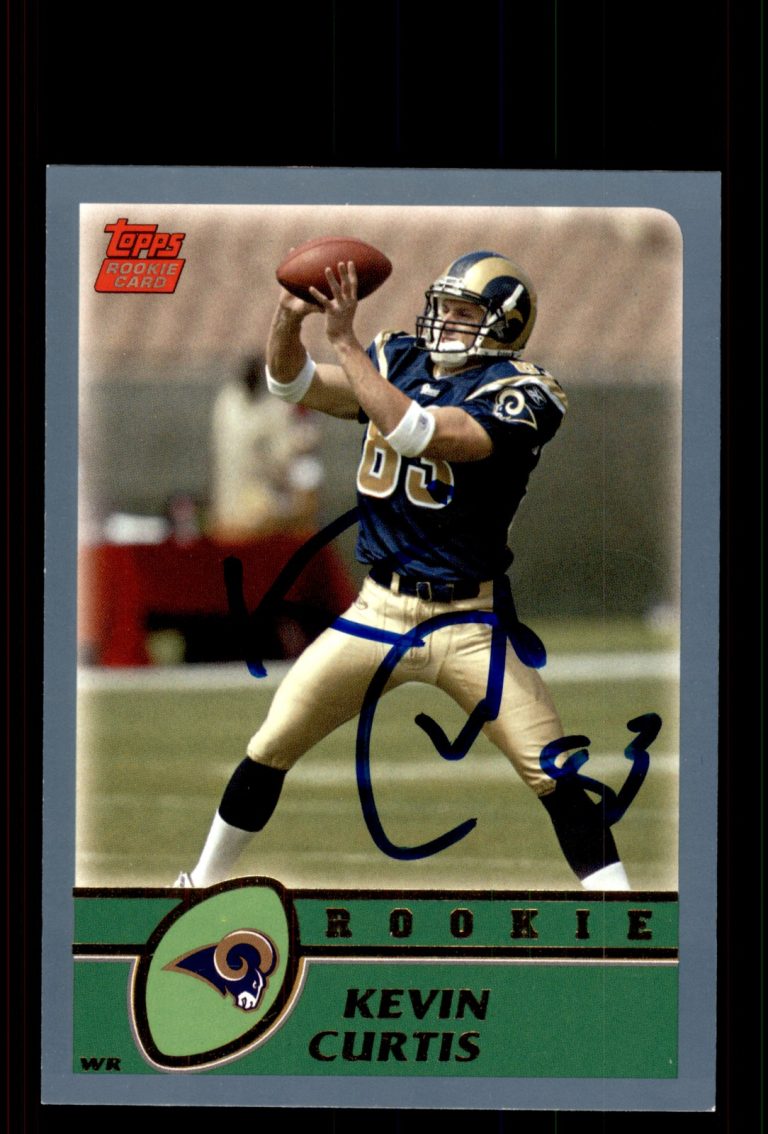 Signed Football Card Auto Kevin Curtis 2003 Topps #384 St. Louis Rams