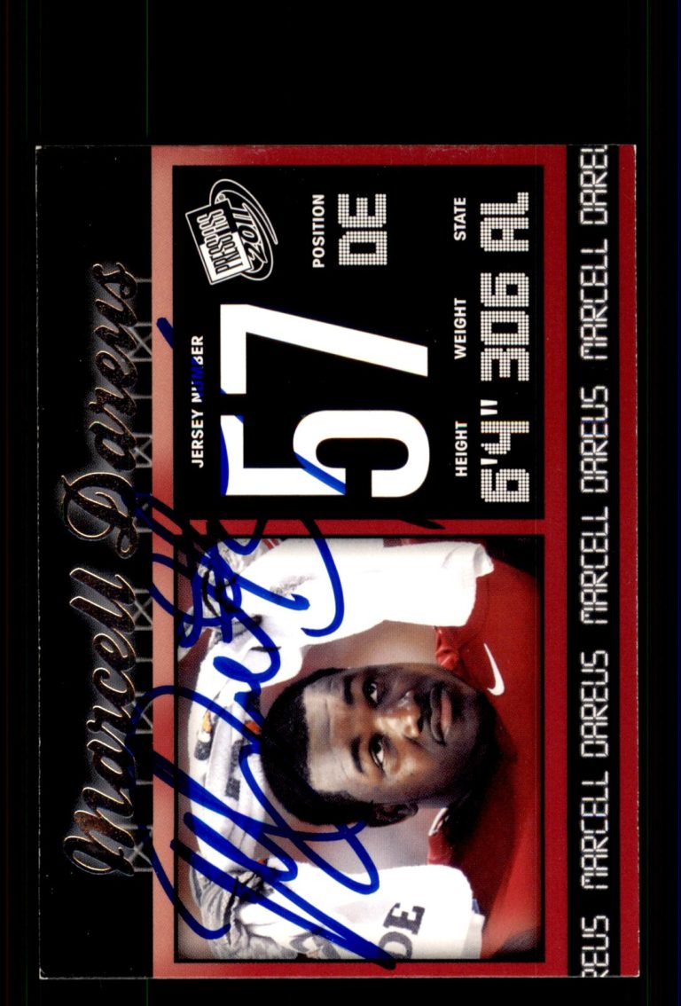 Signed Football Card Auto Marcell Dareus 2011 Press Pass #1 Alabama Crimson Tide