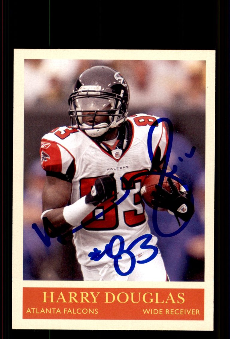 Signed Football Card Auto Harry Douglas 2009 Philadelphia #14 Atlanta Falcons