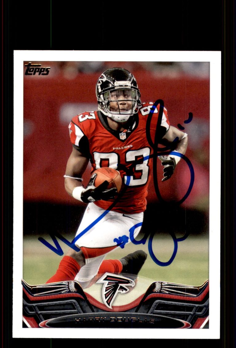 Signed Football Card Auto Harry Douglas 2013 Topps #15 Atlanta Falcons