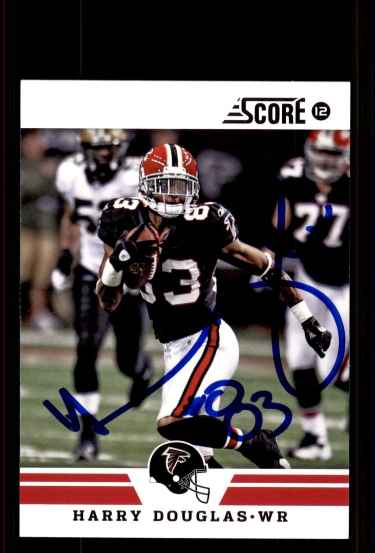 Signed Football Card Auto Harry Douglas 2012 Score #42 Atlanta Falcons