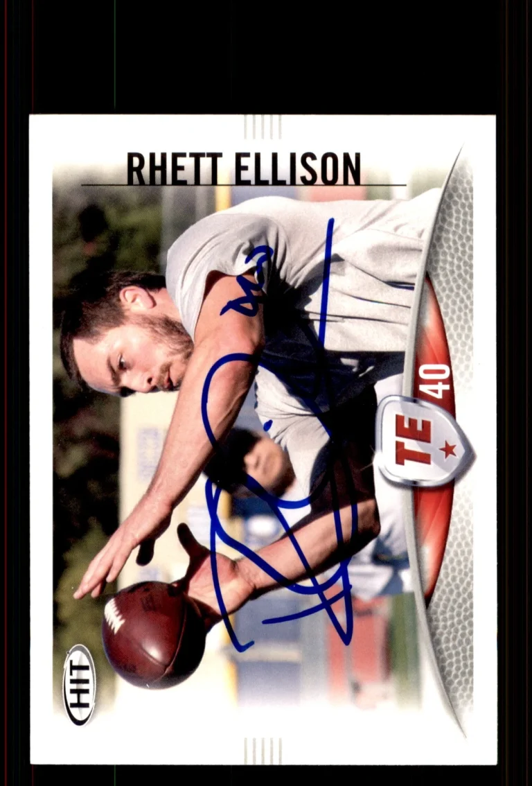 Signed Football Card Auto Rhett Ellison 2012 SAGE HIT #41 USC Trojans