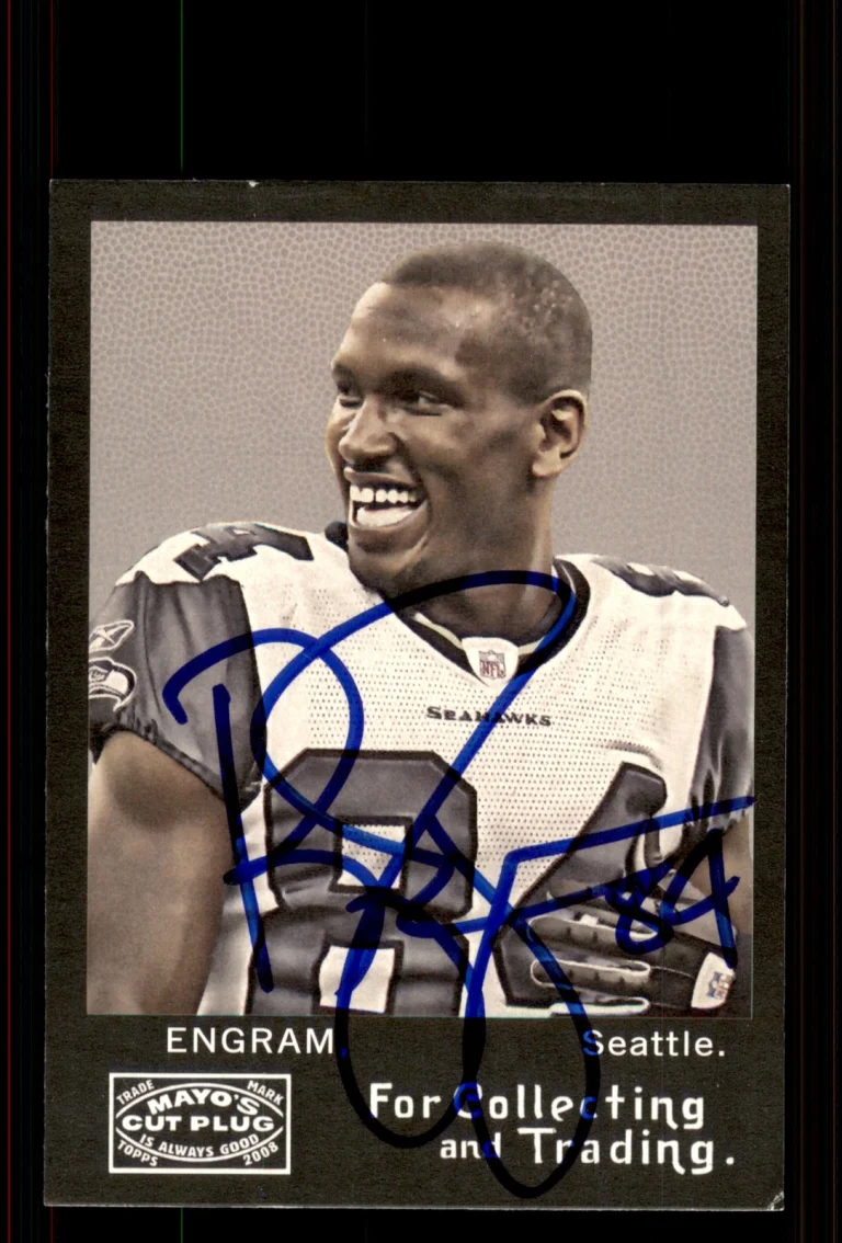 Signed Football Card Auto Bobby Engram 2008 Topps Mayo #165 Seattle Seahawks