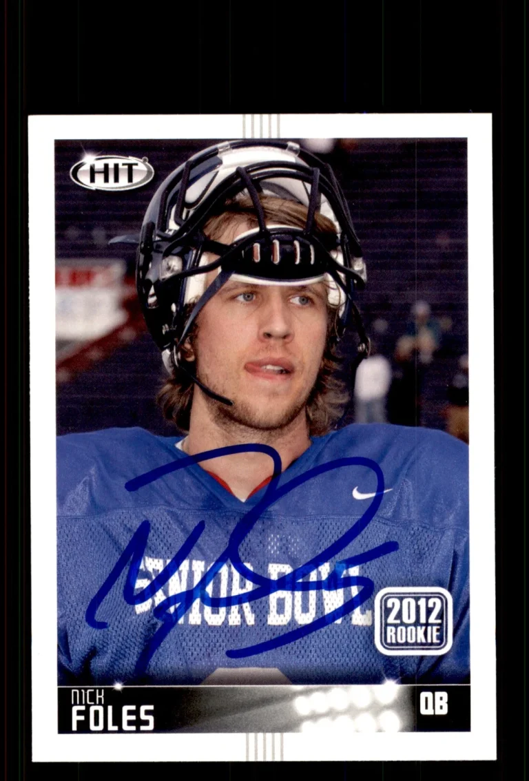 Signed Football Card Auto Nick Foles 2012 SAGE HIT #56 Arizona Wildcats