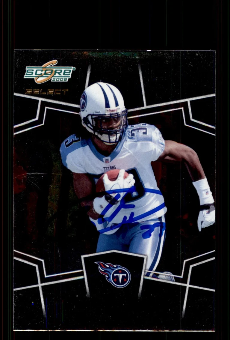 Signed Football Card Auto Michael Griffin 2008 Score Select #320 Titans
