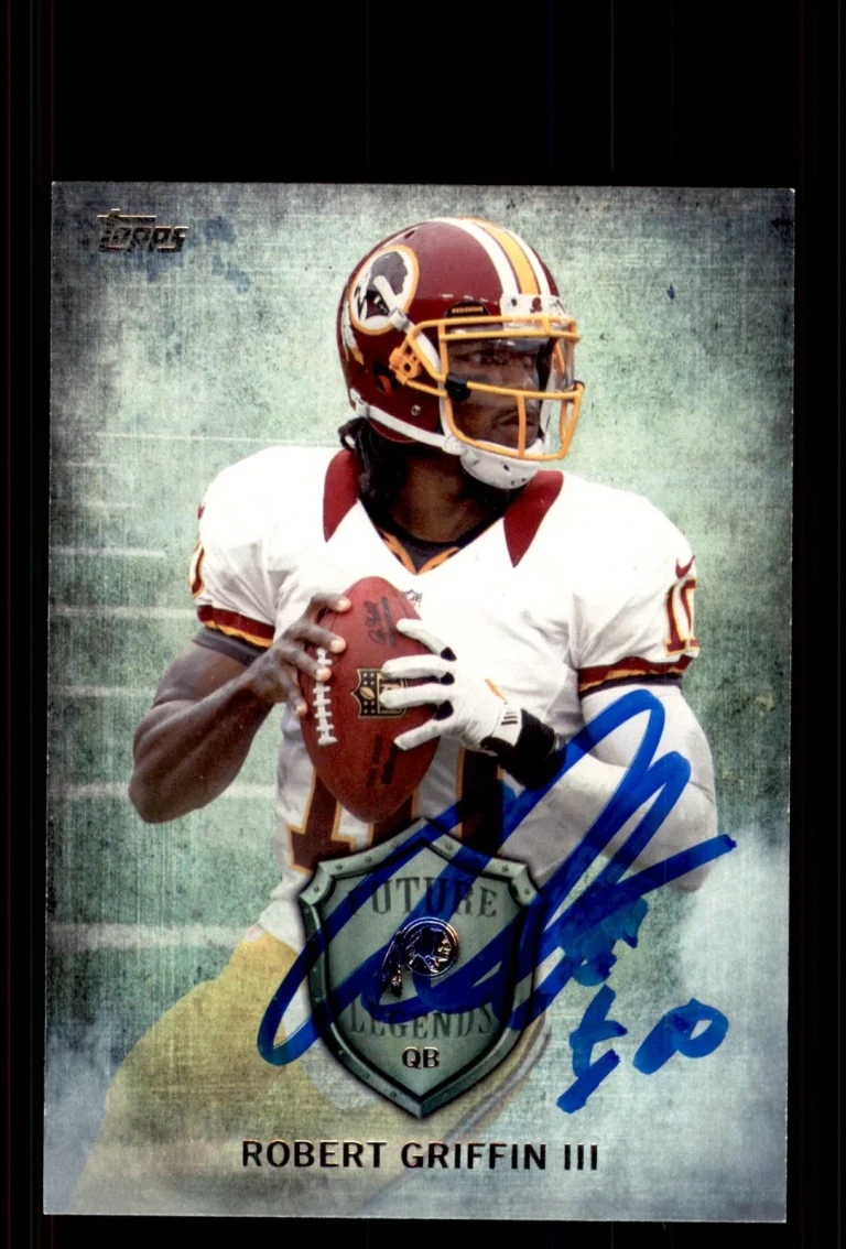 Signed Football Card Auto Robert Griffin III 2013 Topps #FL-RG3 Redskins