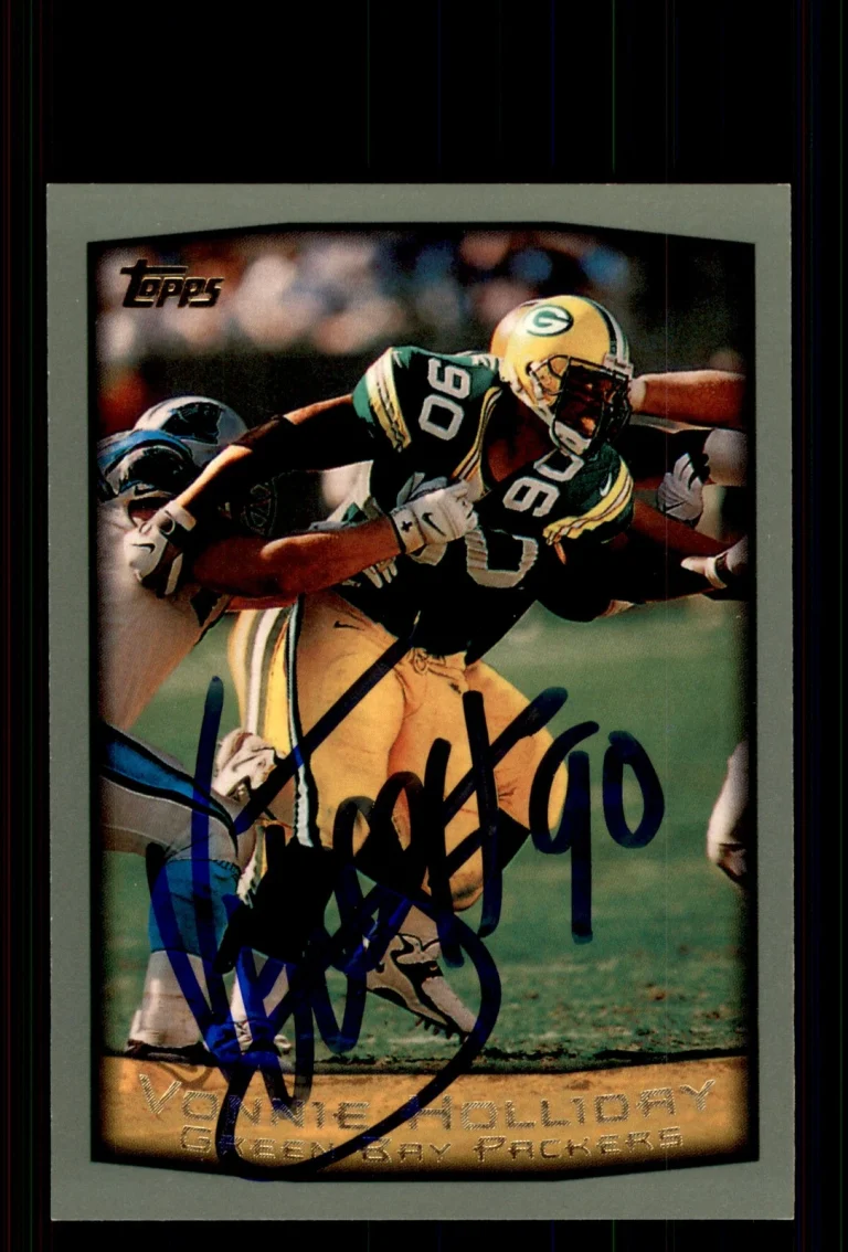 Signed Football Card Auto Vonnie Holliday 1999 Topps #171 Green Bay Packers