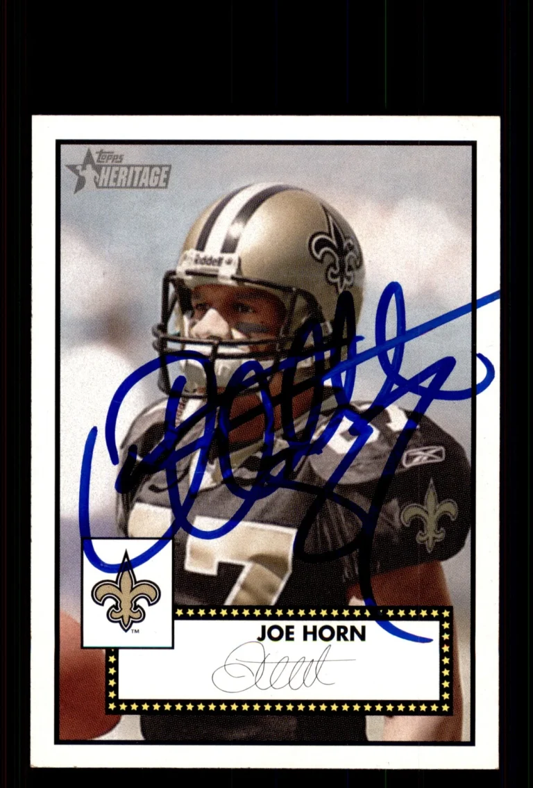 Signed Football Card Auto Joe Horn 2006 Topps Heritage #228 New Orleans Saints