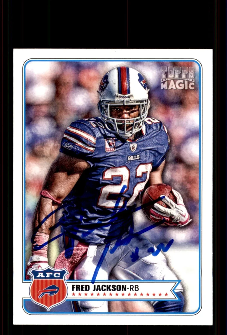 Signed Football Card Auto Fred Jackson 2012 Topps Magic #94 Buffalo Bills