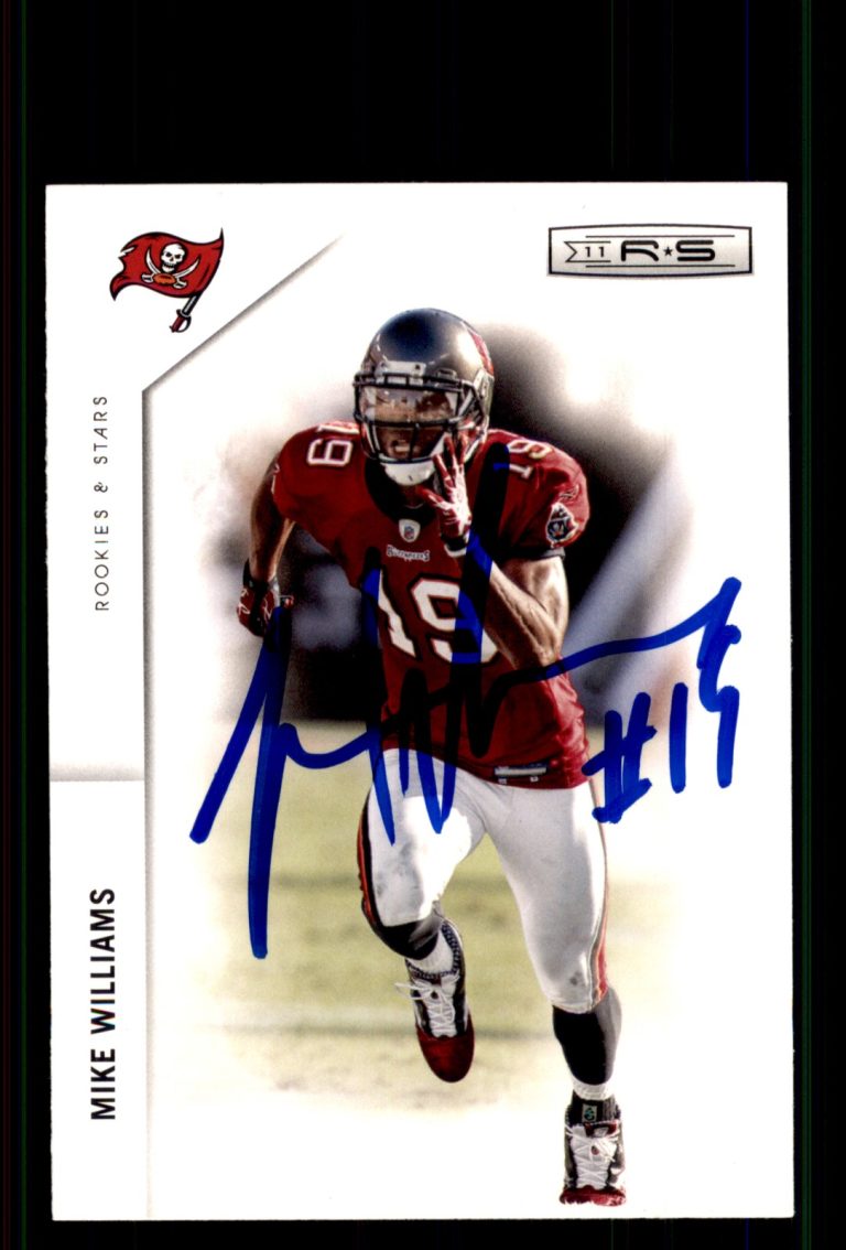 Signed Football Card Auto Mike Williams 2011 Panini Rookies & Stars #141