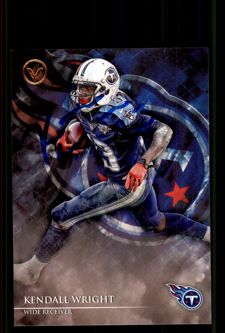 Signed Football Card Auto Kendall Wright 2014 Topps Valor #191 Tennessee Titans