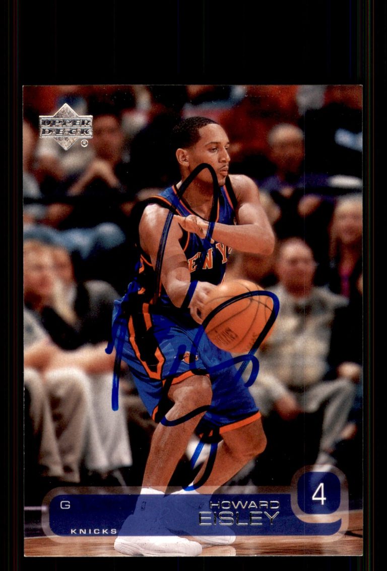 Signed Basketball Card Auto Howard Eisley 2002-03 Upper Deck #324 Knicks