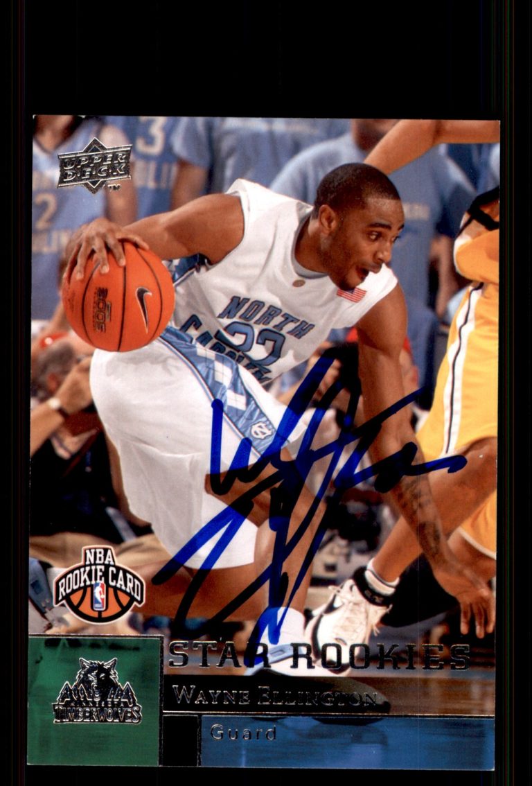 Signed Basketball Card Auto Wayne Ellington 2009-10 Upper Deck #236