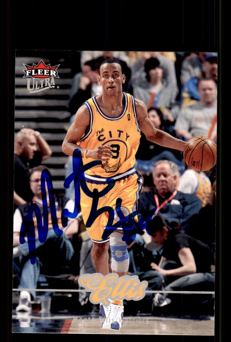 Signed Basketball Card Auto Monta Ellis 2007-08 Ultra #58 Golden State Warriors
