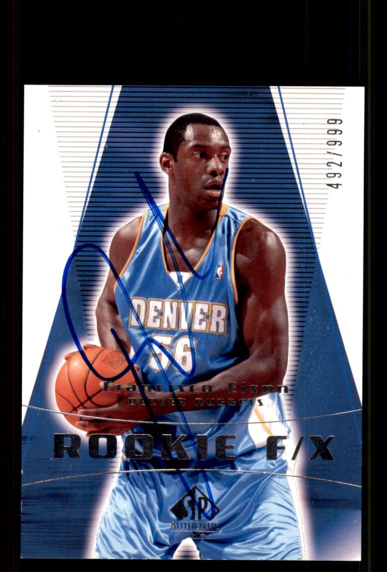 Signed Basketball Card Auto Francisco Elson 2003-04 SP Authentic #137 /999