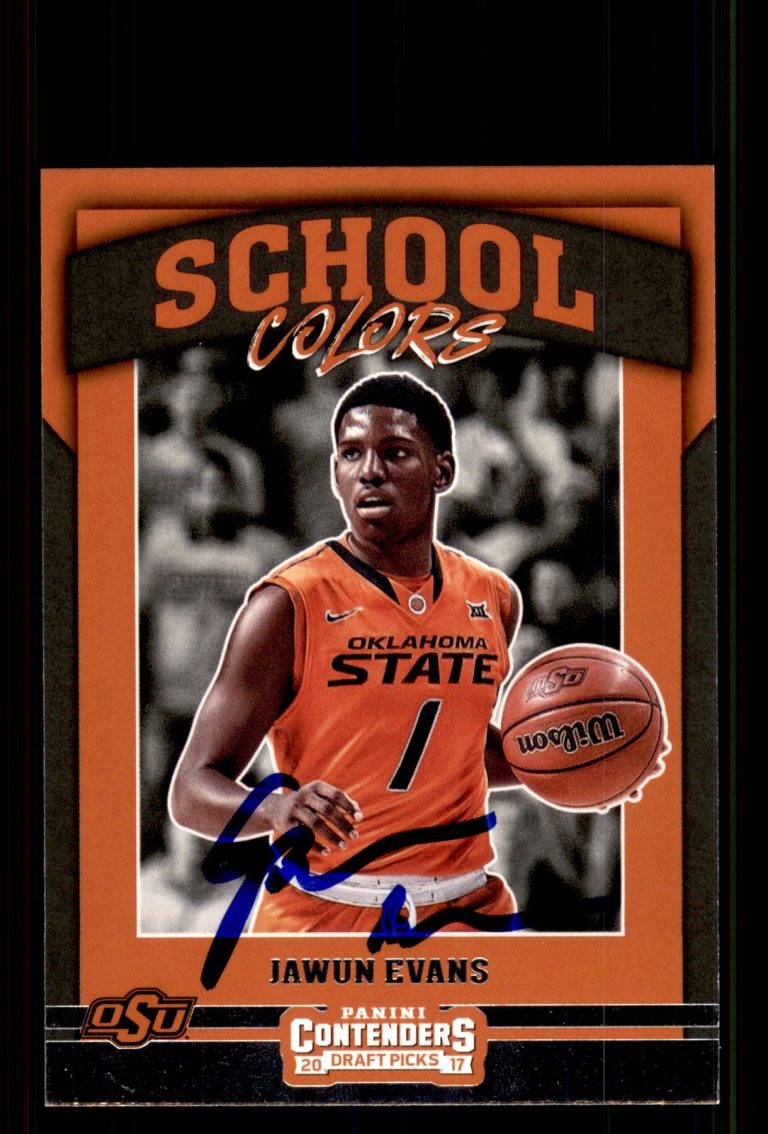 Signed Basketball Card Auto Jawun Evans 2017 Panini Contenders Draft #23 OSU