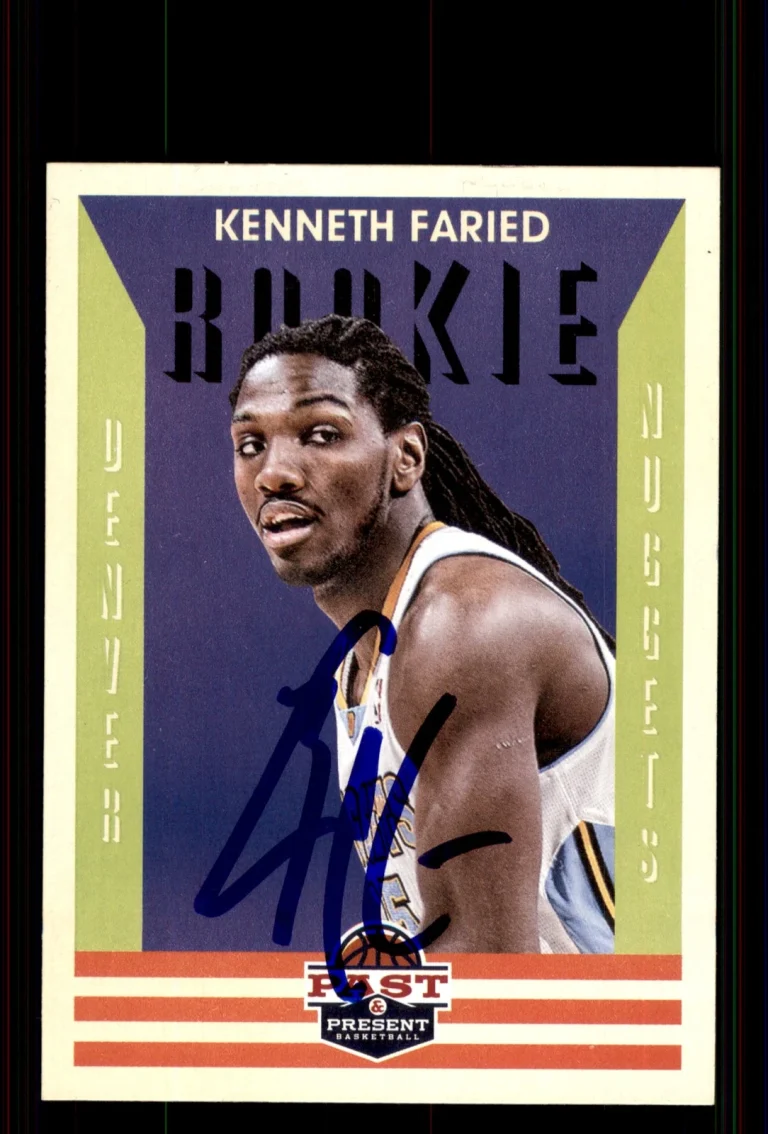 Signed Basketball Card Auto Kenneth Faried 2012-13 Panini Past & Present #184