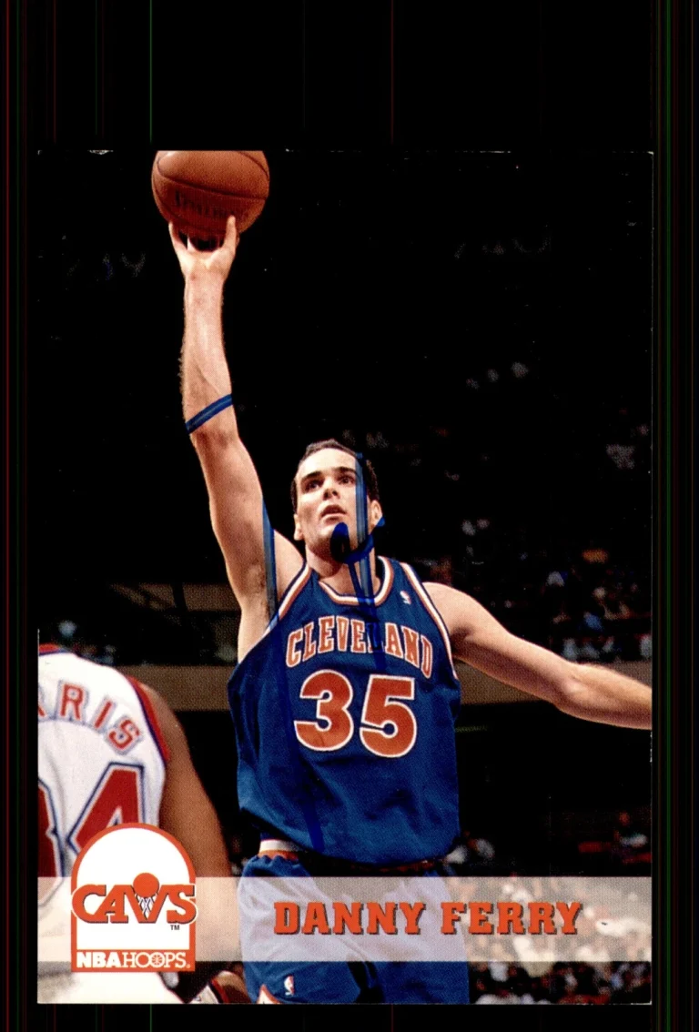 Signed Basketball Card Auto Danny Ferry 1993-94 Hoops #39 Cleveland Cavaliers