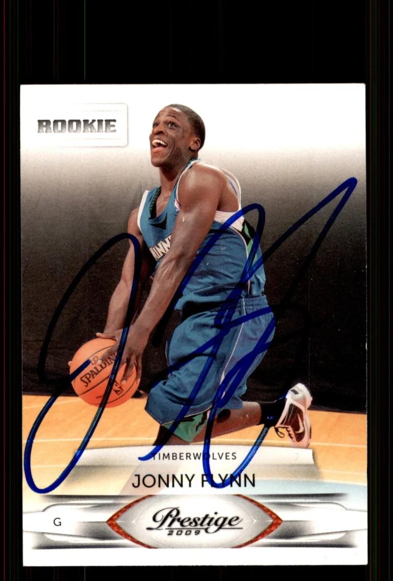 Signed Basketball Card Auto Jonny Flynn 2009-10 Panini Prestige #206