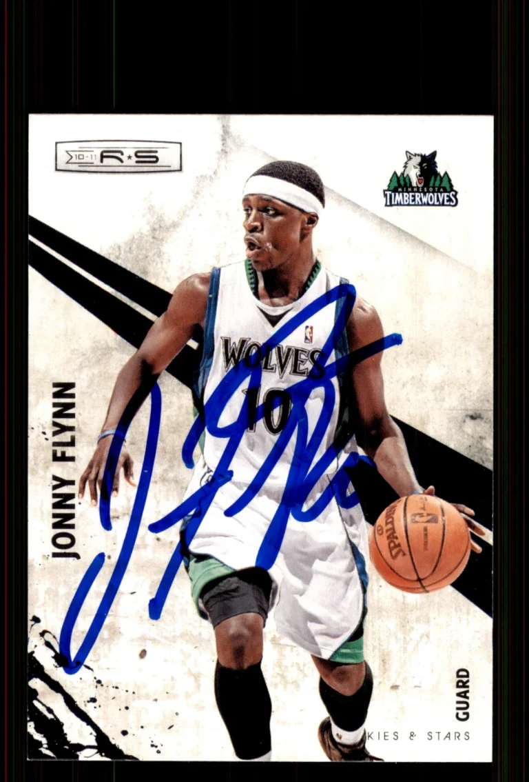 Signed Basketball Card Auto Jonny Flynn 2010-11 Panini Rookies & Stars #73