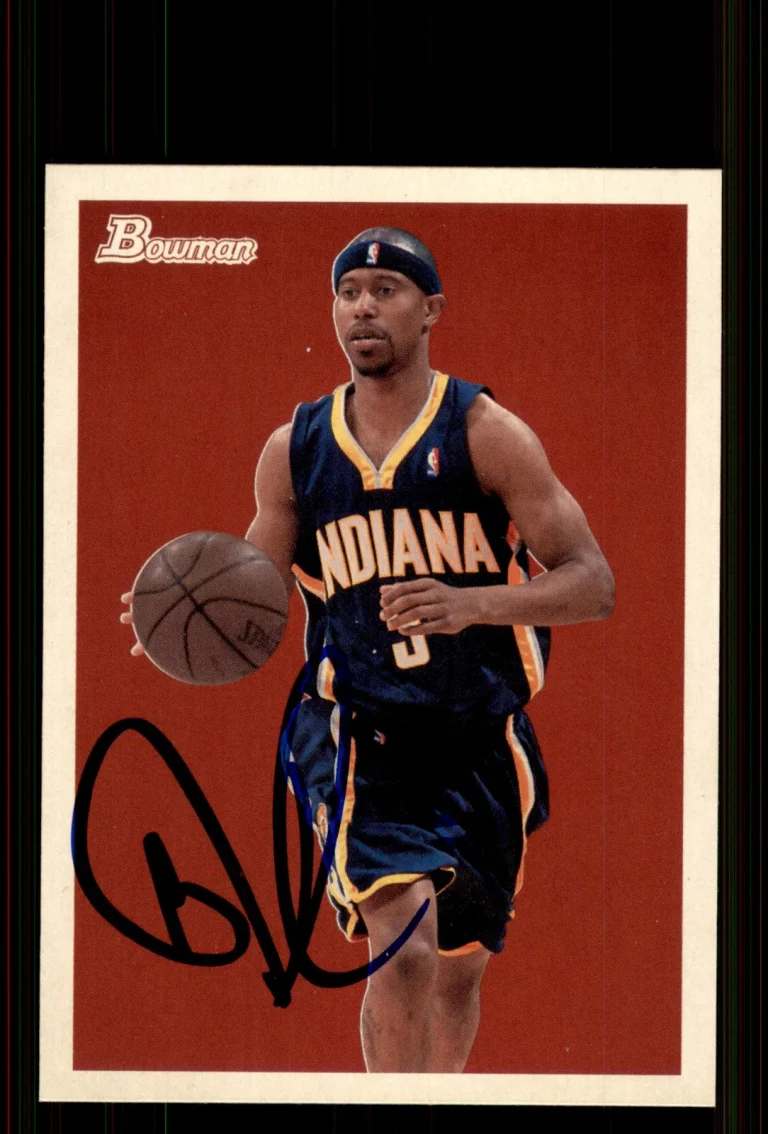 Signed Basketball Card Auto T.J. Ford 2009-10 Bowman 48 #31 Indiana Pacers