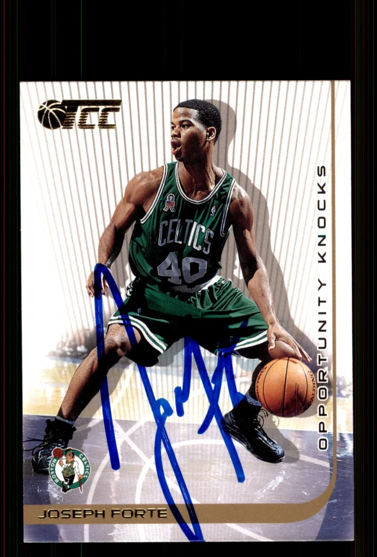 Signed Basketball Card Auto Joseph Forte 2001-02 Topps TCC #134 Boston Celtics