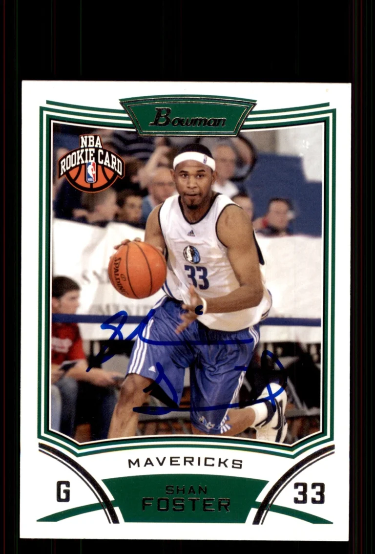 Signed Basketball Card Auto Shan Foster 2008-09 Bowman #147 Dallas Mavericks