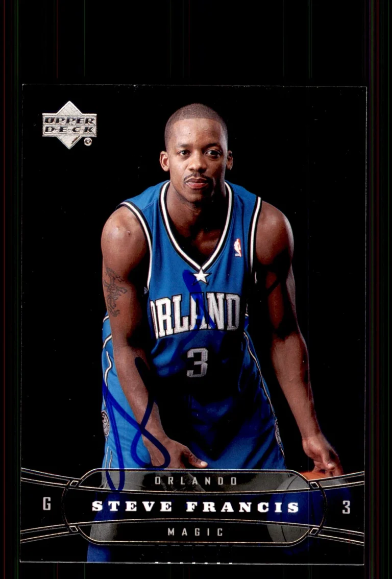 Signed Basketball Card Auto Steve Francis 2004-05 Upper Deck #139 Orlando Magic