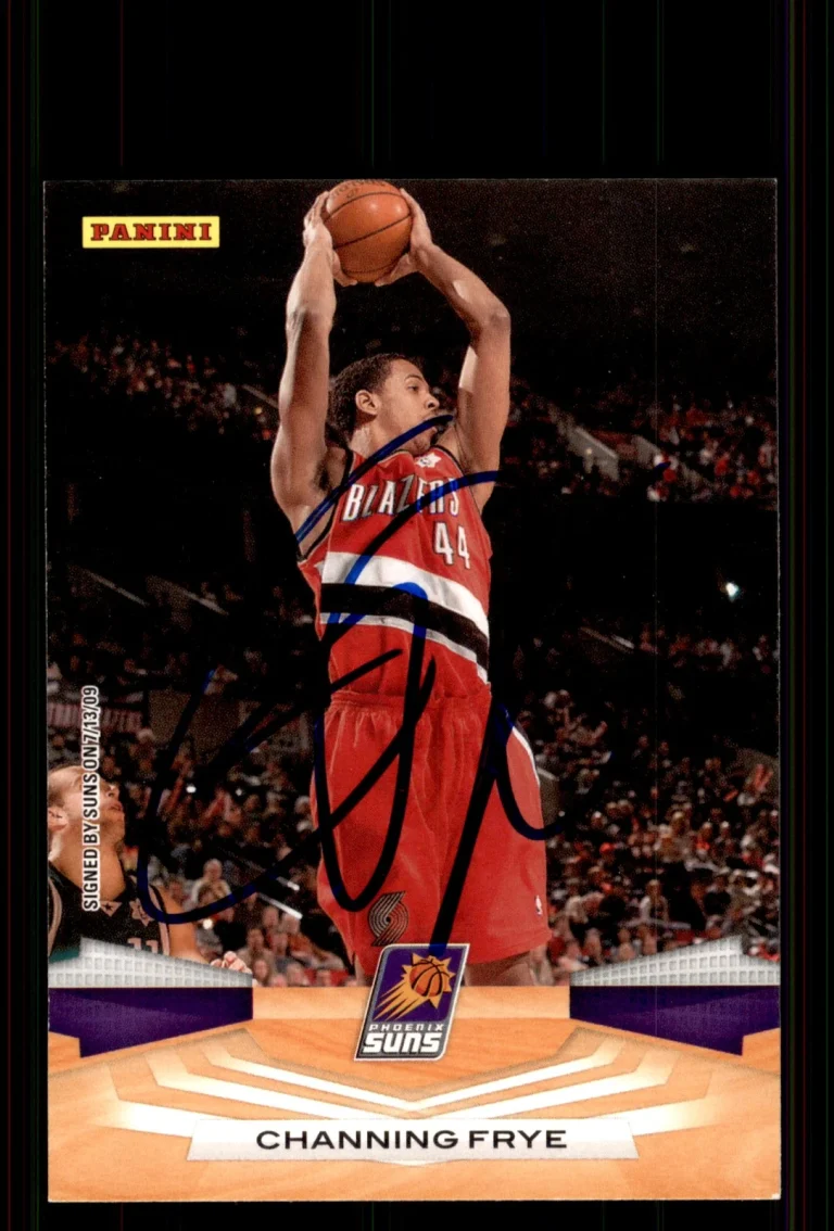 Signed Basketball Card Auto Channing Frye 2009-10 Panini #288 Phoenix Suns