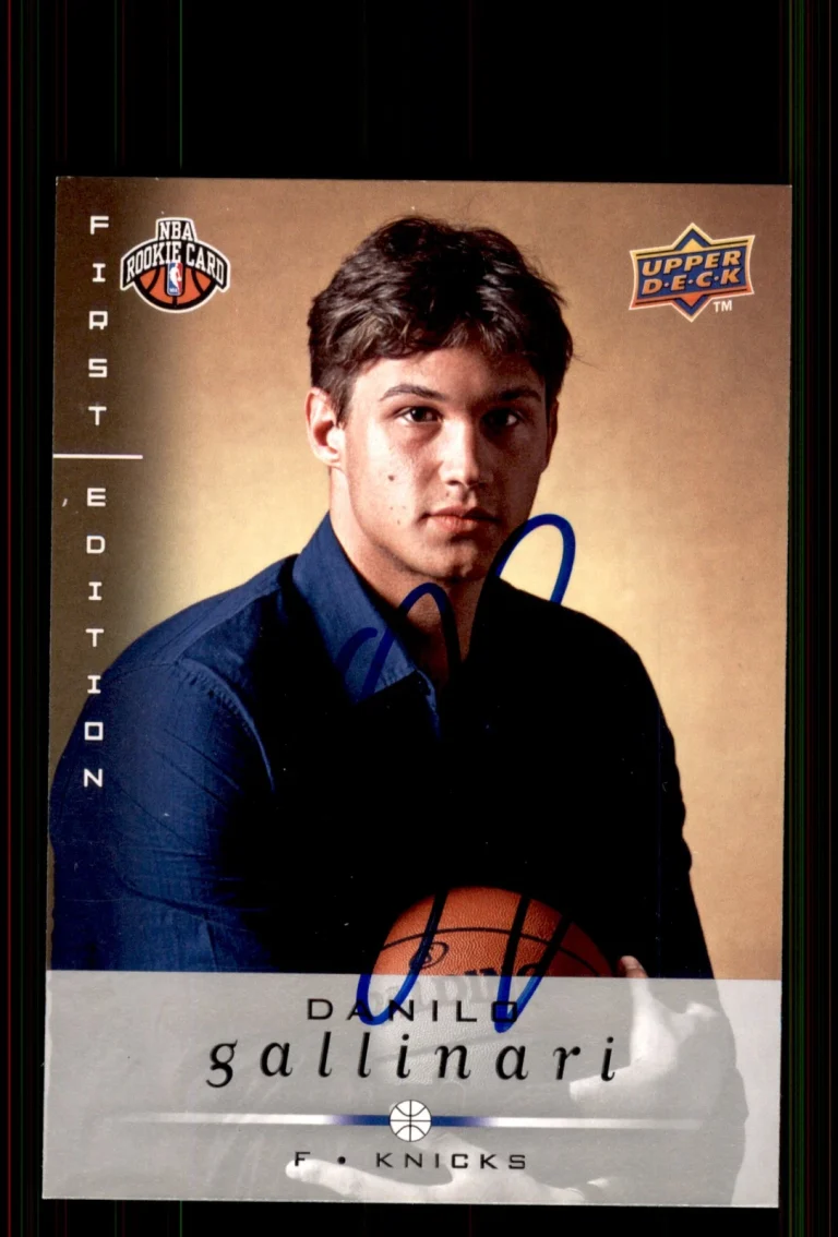 Signed Basketball Card Auto Danilo Gallinari 2008-09 Upper Deck First Edition