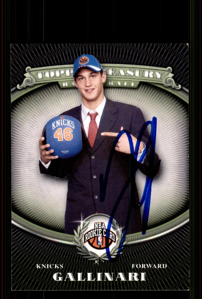 Signed Basketball Card Auto Danilo Gallinari 2008-09 Topps Treasury #106