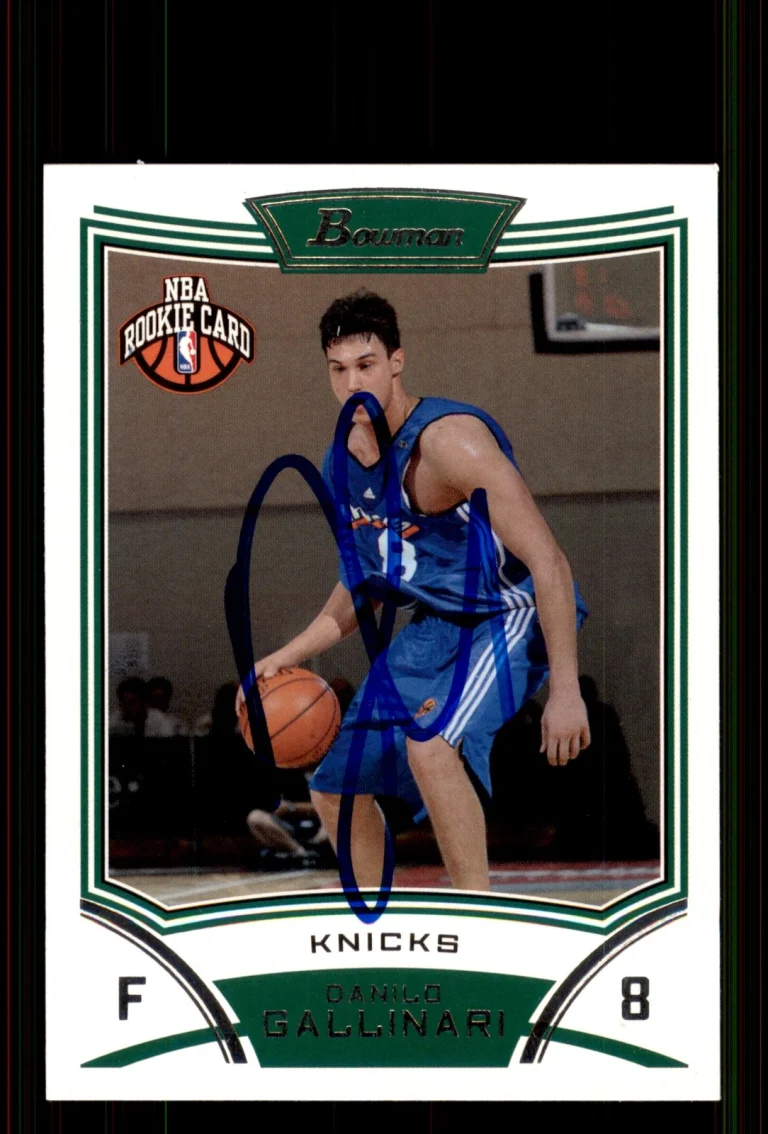 Signed Basketball Card Auto Danilo Gallinari 2008-09 Bowman #116 New York Knicks