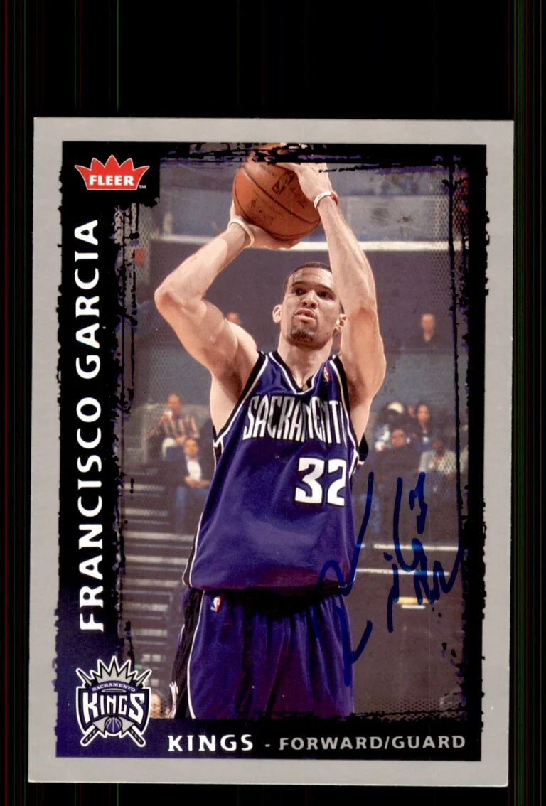 Signed Basketball Card Auto Francisco Garcia 2008-09 Fleer #172 Sacramento Kings