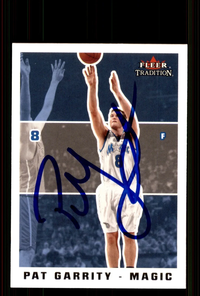 Signed Basketball Card Auto Pat Garrity 2003-04 Fleer Tradition #10 Magic