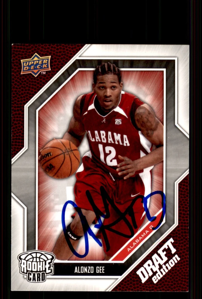 Signed Basketball Card Auto Alonzo Gee 2009-10 Upper Deck Draft Edition #5