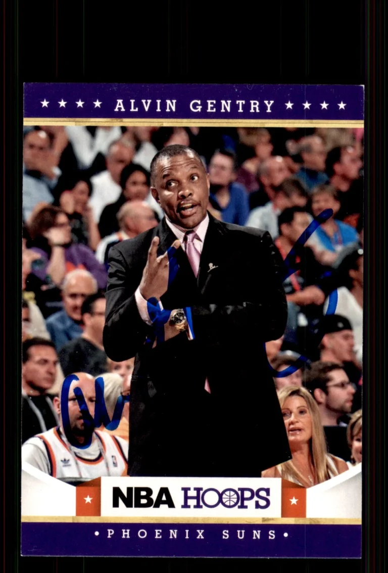 Signed Basketball Card Auto Alvin Gentry 2012-13 Hoops #210 Phoenix Suns