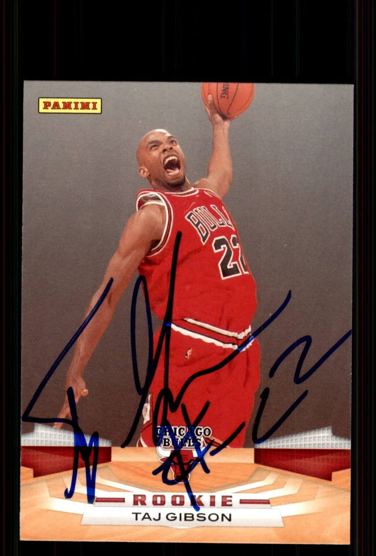 Signed Basketball Card Auto Taj Gibson 2009-10 Panini #376 Chicago Bulls
