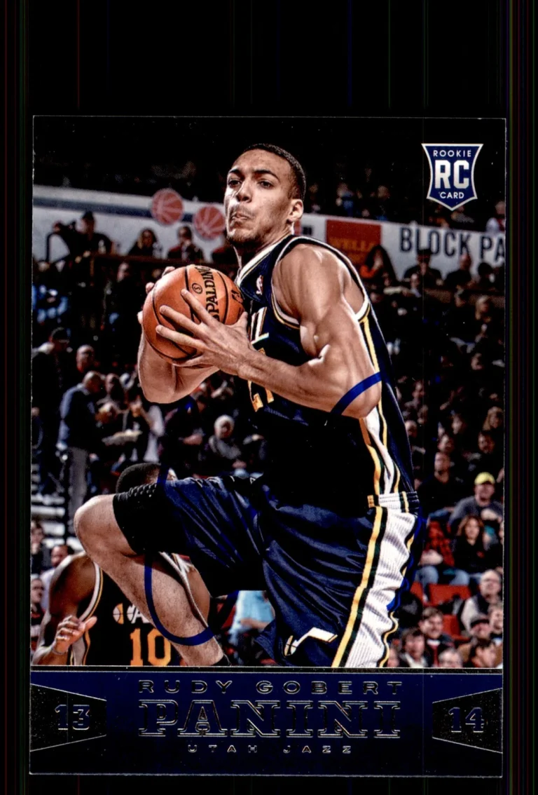 Signed Basketball Card Auto Rudy Gobert 2013-14 Panini #190 Utah Jazz