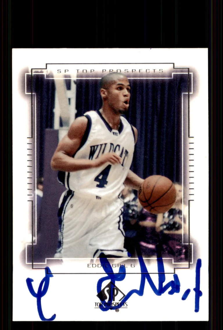 Signed Basketball Card Auto Eddie Gill 2000 SP Top Prospects #38 Weber State
