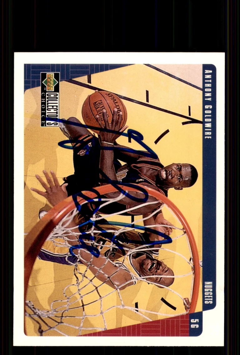 Signed Basketball Card Auto Anthony Goldwire 1997-98 Collector's Choice #237