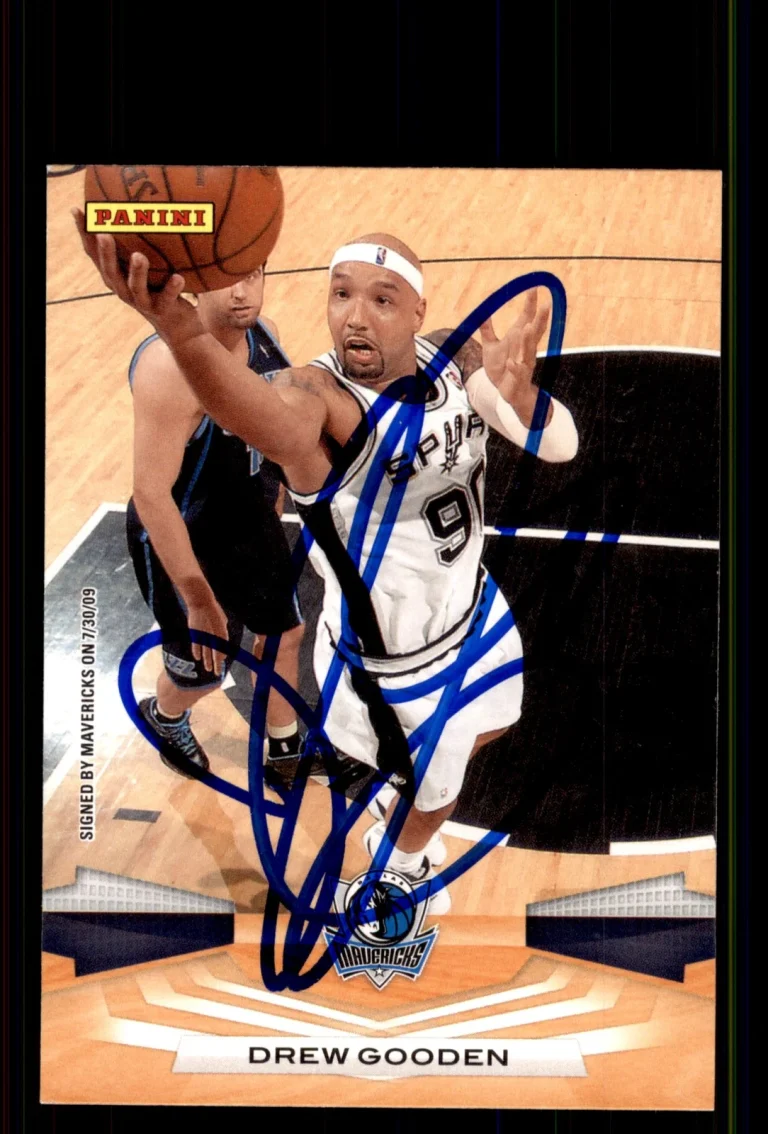 Signed Basketball Card Auto Drew Gooden 2009-10 Panini #192 Dallas Mavericks