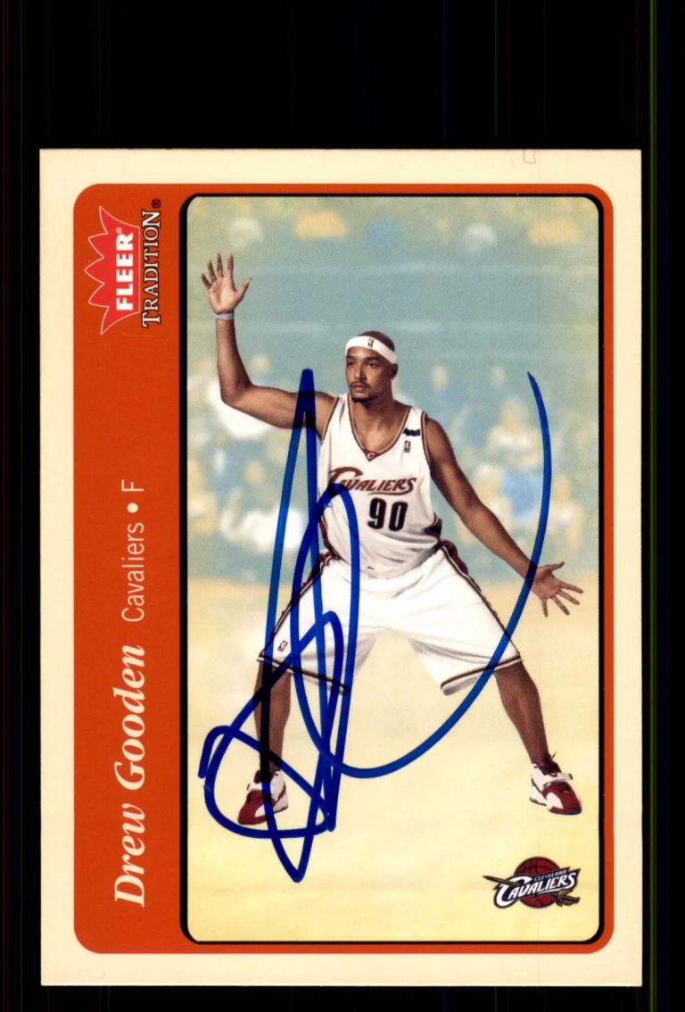 Signed Basketball Card Auto Drew Gooden 2004-05 Fleer Tradition #23 Cavaliers