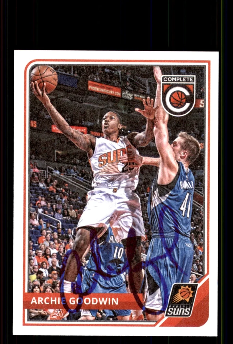Signed Basketball Card Auto Archie Goodwin 2015-16 Panini Complete #91 Suns