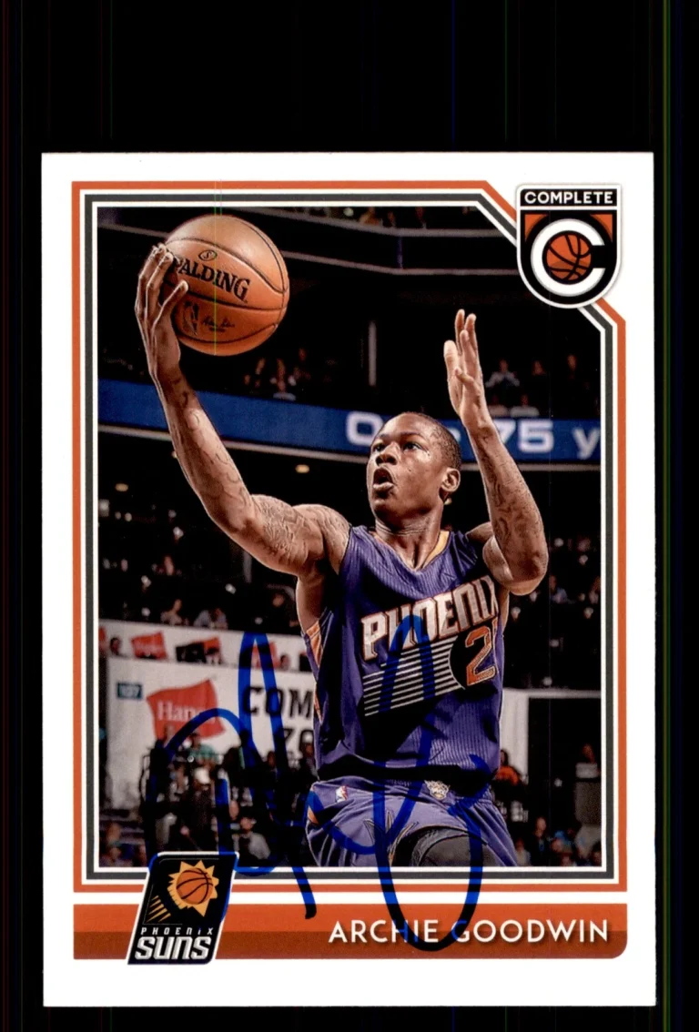 Signed Basketball Card Auto Archie Goodwin 2016-17 Panini Complete #324 Suns