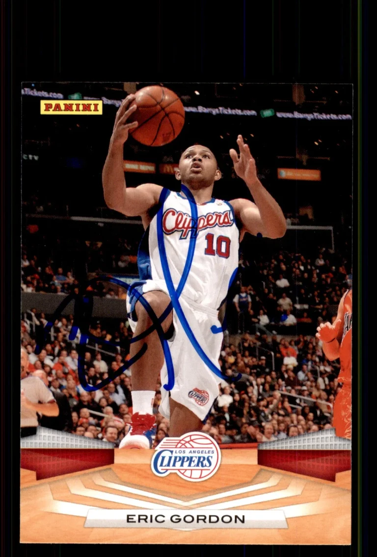 Signed Basketball Card Auto Eric Gordon 2009-10 Panini #261 Los Angeles Clippers