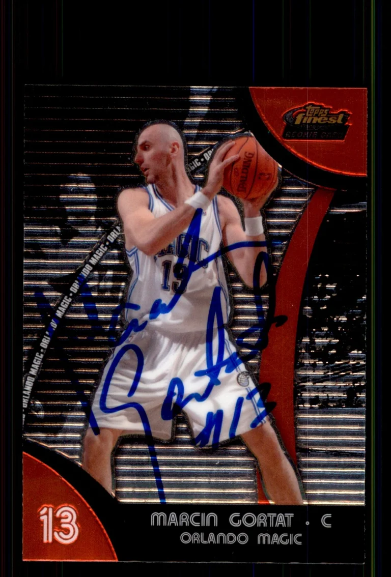 Signed Basketball Card Auto Marcin Gortat 2007-08 Finest #94 Orlando Magic