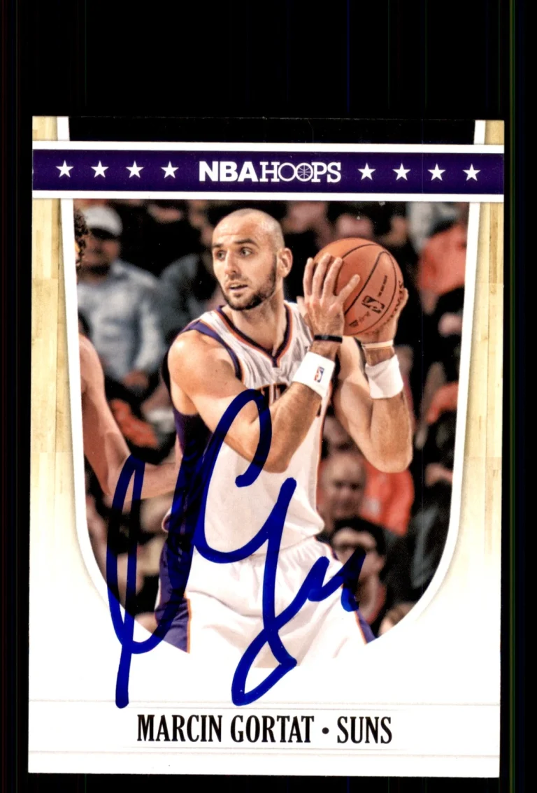 Signed Basketball Card Auto Marcin Gortat 2011-12 Hoops #195 Phoenix Suns