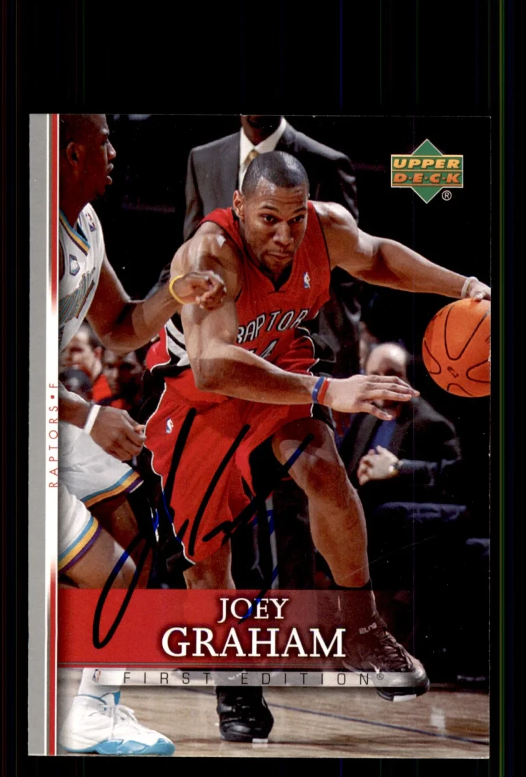 Signed Basketball Card Auto Joey Graham 2007-08 Upper Deck First Edition #112