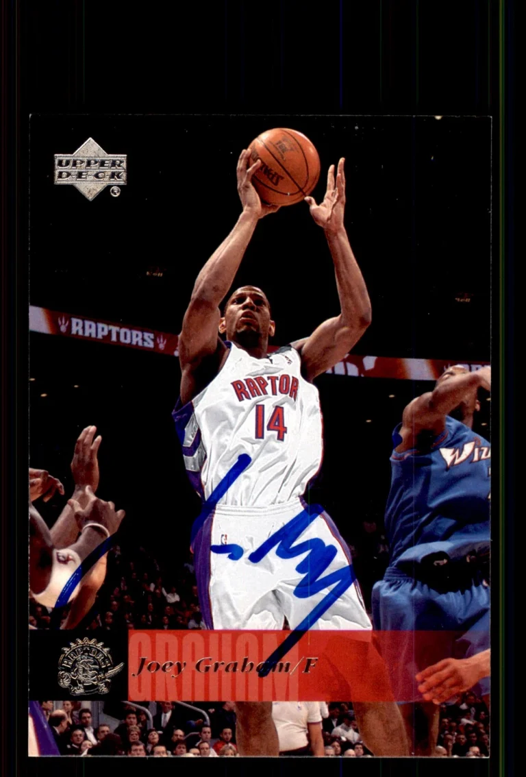 Signed Basketball Card Auto Joey Graham 2006-07 Upper Deck #184 Toronto Raptors